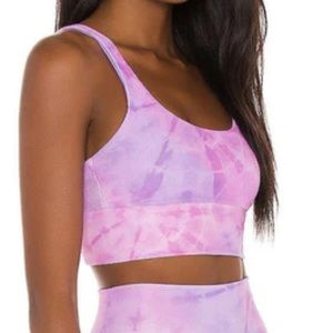 Beach Riot Leah Top Tie Dye Lavender size medium